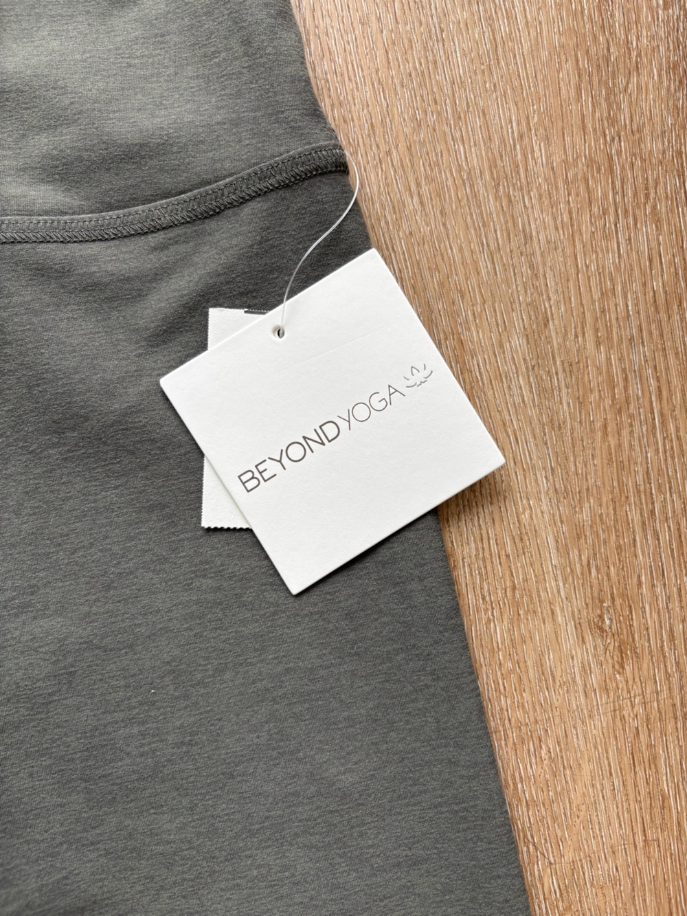 Everyday High-Waist Leggings by Beyond Yoga — Olive Green - Picture 3 of 4